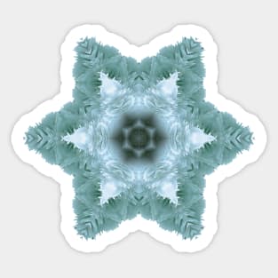 Glitchy Snowflake Sticker